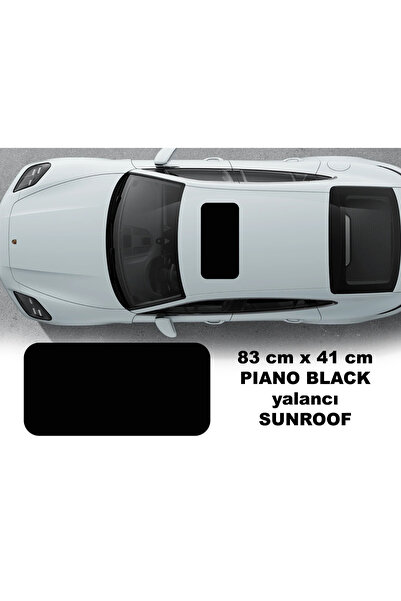 shop TUĞRA yalancı sunroof sticker piano black folyo ( parlak siyah )