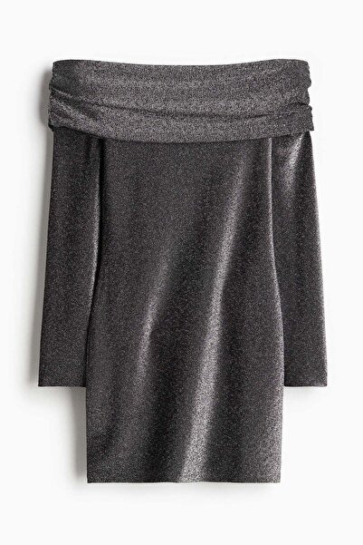 H&M فستان ضيق مكشوف الكتفين