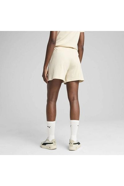 Puma Γυναικείο σορτς Ess Elevated Shorts σε μπεζ χρώμα 685026 -87