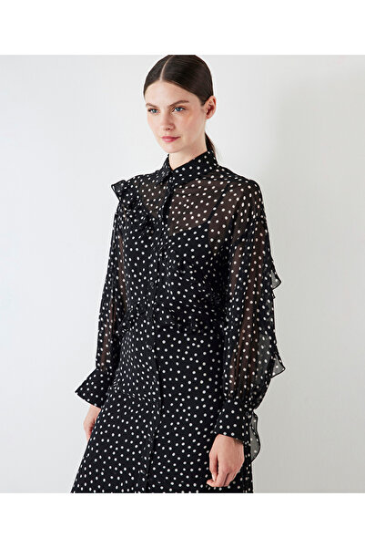 İpekyol Košilové šaty s puntíkovaným vzorem