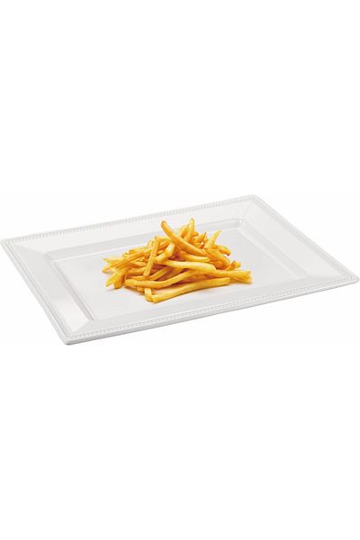ORCHID 15" EMBOSSED RECT SERVING PLATE