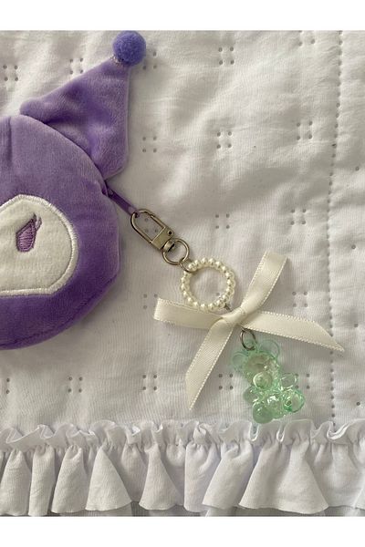Pinky Lady Teddy Bear Bag Accessory