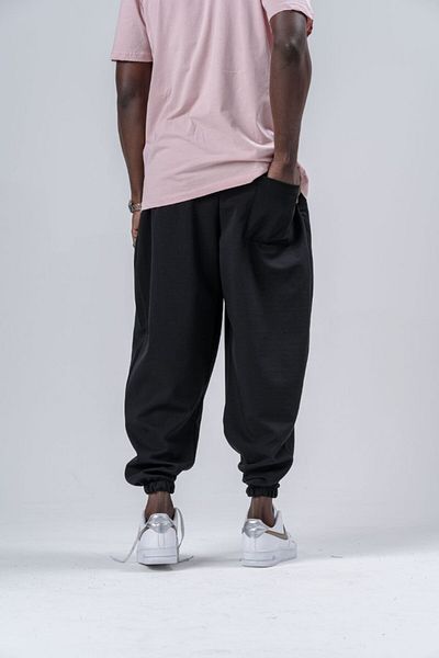 Superbluemexico Unisex Παντελόνι Shalwar με πλισέ από καρότο