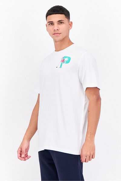 Puma Men Sportswear Fit Short Sleeve Training T Shirt, White
