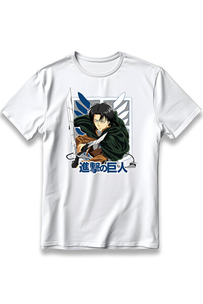 EZG Business Μπλουζάκι Μάνγκα Επίθεση των Τιτάνων Λέβι Άκερμαν, Ουνισέξ, 100%...