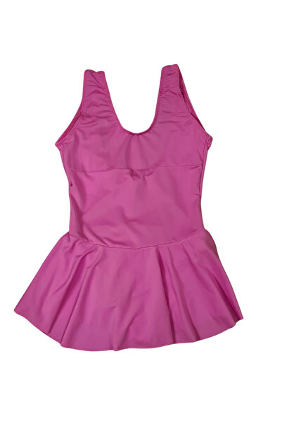 Butik Glowzia Pembe Kız Çocuk Elbiseli Mayo