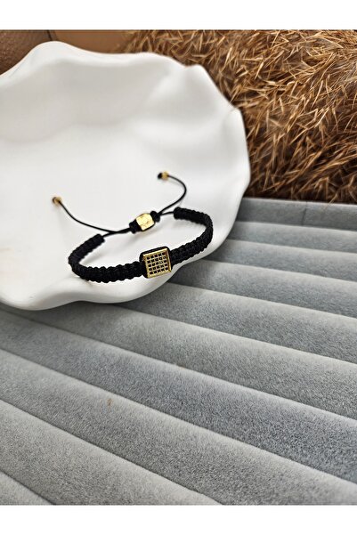 AURA Zircon Stone Macrame Bracelet Unisex