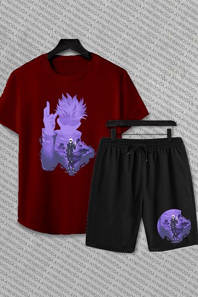 PENTHİLUS Gojo Satoru Jujutsu Kaisen Anime Printed Bottom Top Suit