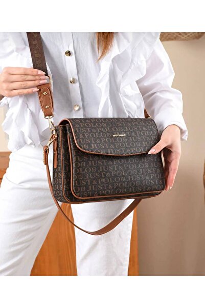 Just Polo Kadın Uzun Çapraz Askılı 3 Bölmeli Omuz & El Çantası JustPolo TYC00...