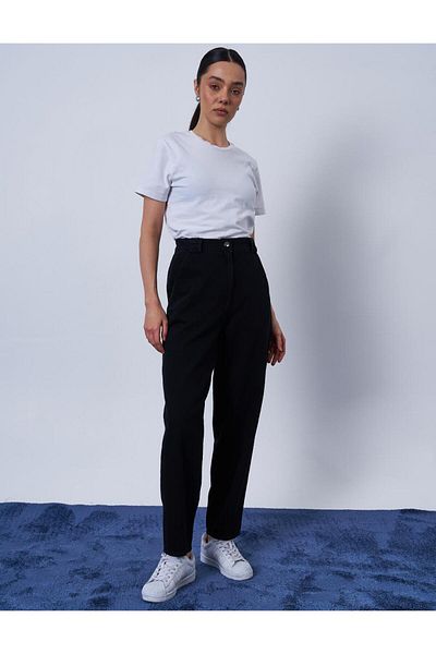 KYR Gray Denim Trousers - Carrot Cut