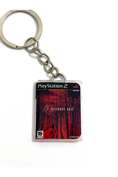Cosmic Star سلسلة مفاتيح صندوق ألعاب مصغرة من Resident Evil 4 Retro Ps2