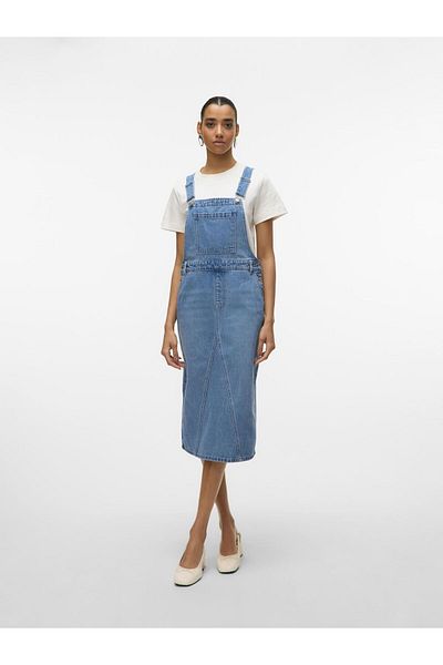 Vero Moda Jeanskleid VMRANDY Langes Kleid