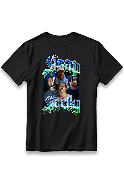 EZG Business Μπλουζάκι Asap Rocky Oversize Unisex με στάμπα, από 100% βαμβακε...