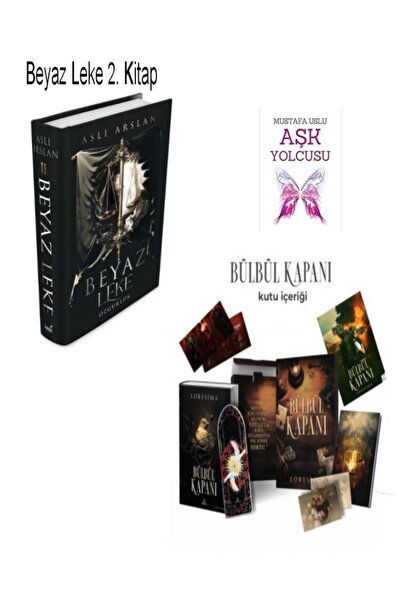İndigo Kitap Beyaz Leke 2. Kitap ve Bülbül Kapanı Kutulu Özel Set Aslı Arslan...