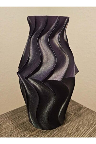 3D Brothers أمواج المحيط - مزهرية مزخرفة على شكل أمواج