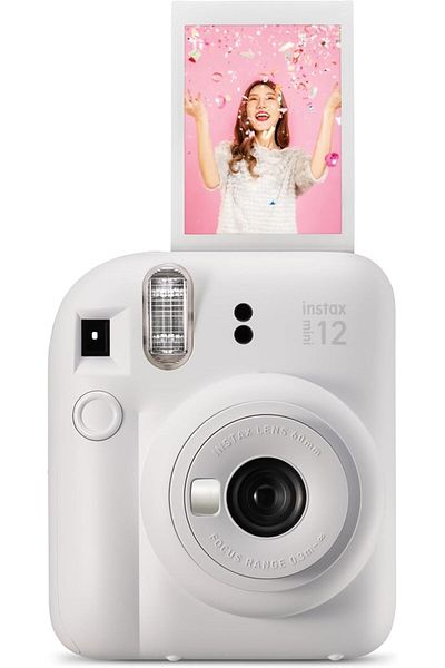 Fujifilm كاميرا فورية Instax Mini 12 - أبيض