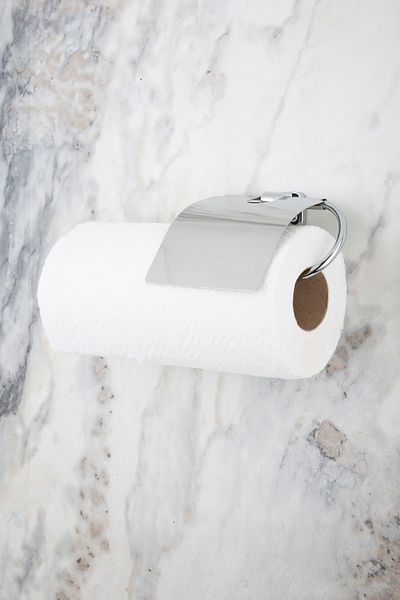 MultiStore Mini Series Chrome Covered Paper Roll Towel Holder, Napkin Holder, Bathroom Hanger