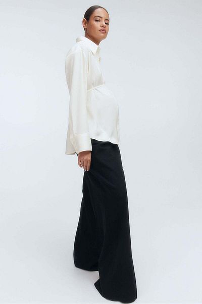H&M MAMA Before & After Tie-belt shirt
