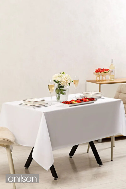 Anılsan Beyaz Leke Tutmaz Masa Örtüsü 100x100 – Dayanıklı ve Kolay Temizleneb...