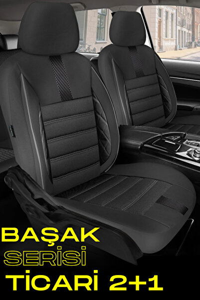 TROBUS Ford Courier Hususi  2014 ve Sonrası Siyah Başak Serisi Carbon 2+1 Tic...