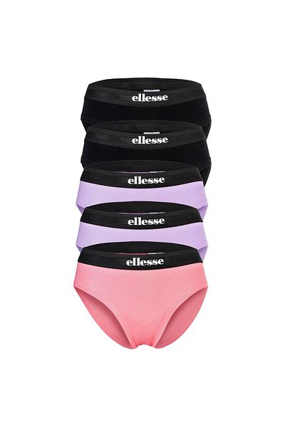 Ellesse Mädchen Slips, 5er Pack - GRACIE, Unterwäsche, Logo,  Baumwolle