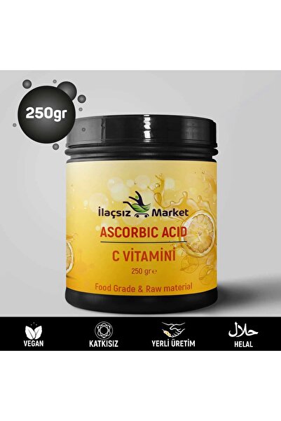 İlaçsız Market Askorbik Asit (C Vitamini) / 250 gr.