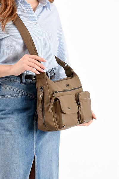 Baginn Geantă Crossbody Messenger pentru femei 25*20cm Piele vegană, buzunare multiple