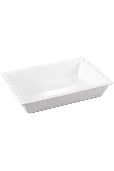 ORCHID 15.4" EMBOSSED RECT SERVING BOWL