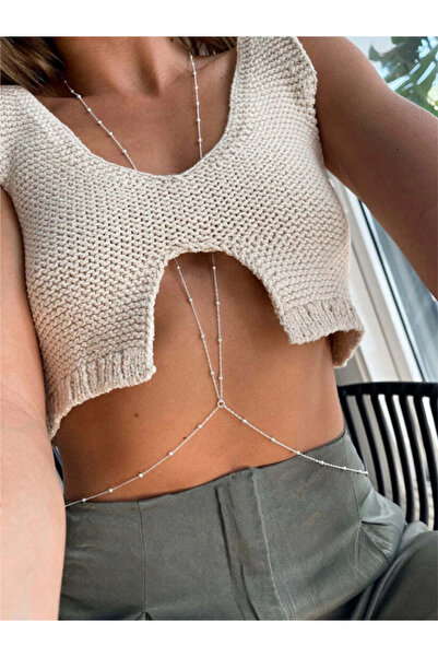 M Miel Kadın Bel Zinciri Bel Kolyesi Vücut Zinciri