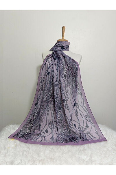 REMOMODA 180x70 cm șal leopard din șifon cu model