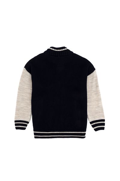 U.S. Polo Assn. Boy's Navy Blue Knitwear Cardigan 50293046 -Vr033