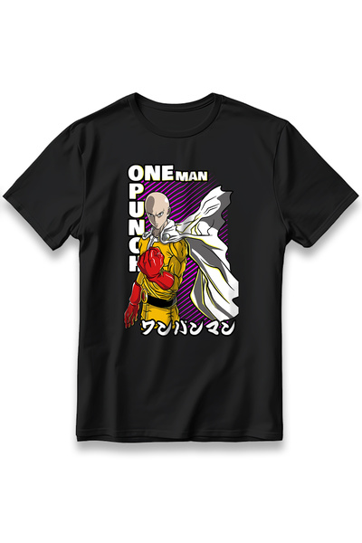 EZG Business Unisex One Punch Man Saitama Anime T-Shirt από βαμβάκι και ύφασμ...