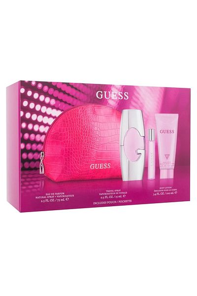 Guess Pink (W) Set Edp 75ml + Edp 15ml + Bl 100ml + Pouch