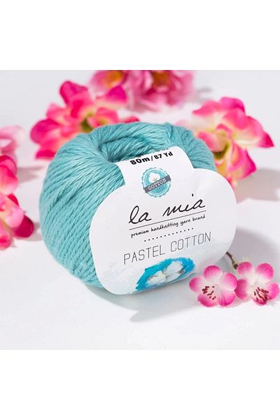 Ethab Ticaret La Mia Pastel Cotton Blue Hand Knitting Lanyard - L053 - 33618