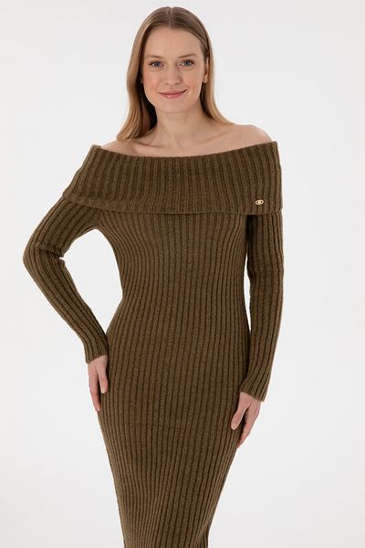 U.S. Polo Assn. Women's Khaki Knitwear Dress 50293031 -Vr027