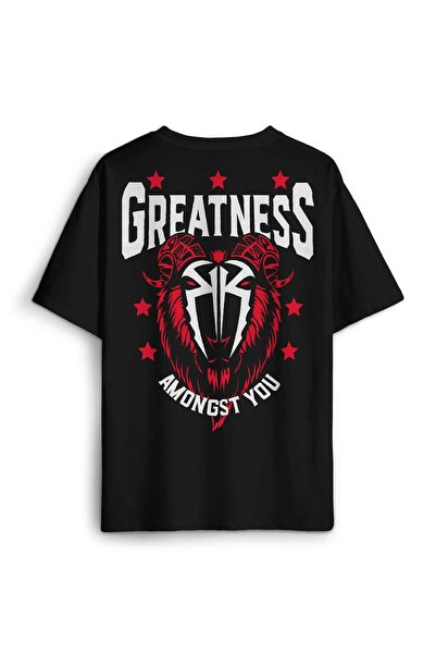 Kendim Seçtim Μαύρο μπλουζάκι Oversize Unisex Roman Reigns Gym Sports Fitness...