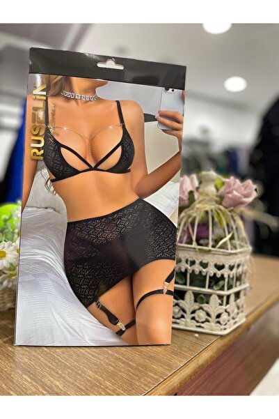 Ruselin πολυτελές σετ καλτσοδέτας