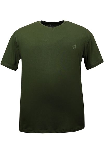 tambattal Plus Size Cotton Single Jersey V-Neck T-Shirt