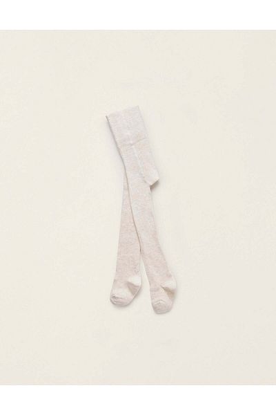 Ziddy Cotton Tights for Newborns, Beige