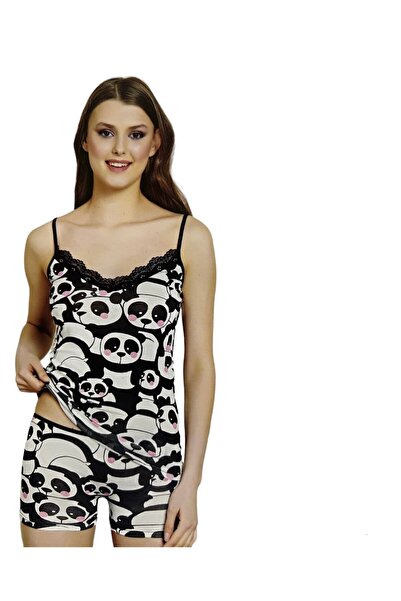 irem içgiyim KADIN DESENLİ ATLET BOXER TAKIM