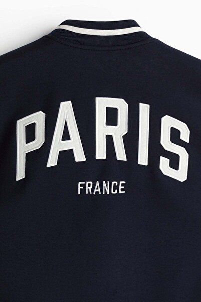 H&M Motif-detail baseball jacket