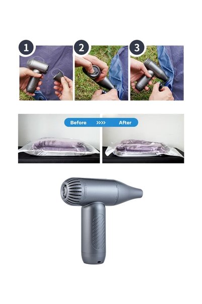Wrapsol Air Gun Vacuum Cleaner Turbo Gry