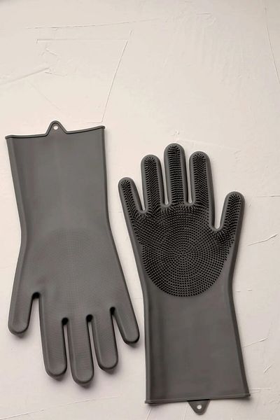 UGA İthalat Practical and Durable Silicone Dishwashing Gloves Waterproof and Non Slip Heat Resistant