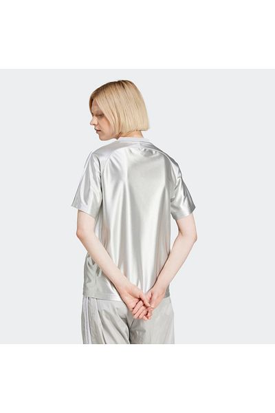 adidas Tricou gri pentru femei Adicolor Teamgeist (JD0254)