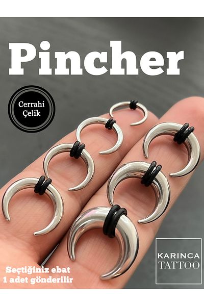 Karınca Piercing Steel Pincher Piercing Gauge Taper Plug - Septum Surgical Apparatus