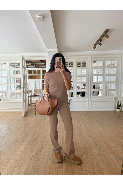 YAKAMEL Set de vară pentru femei, cu mâneci scurte, în tendințe