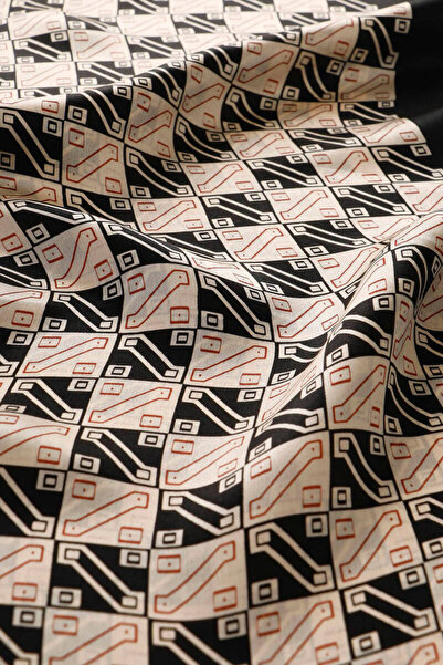 Bursa İpek Kaşkol de mătase pentru bărbaţi cu model negru