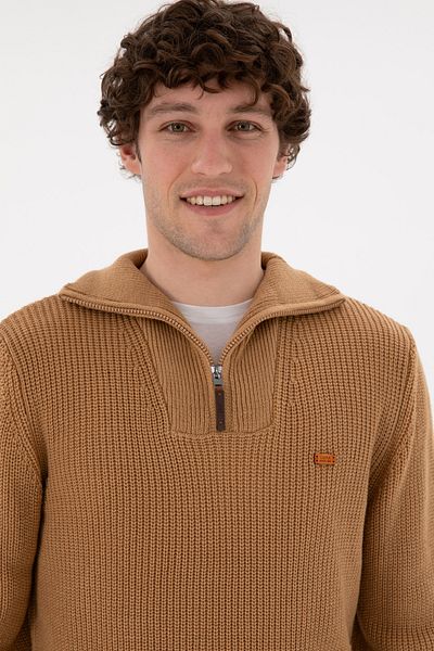 U.S. Polo Assn. Men's Camel Sweater 50297047 -Vr015