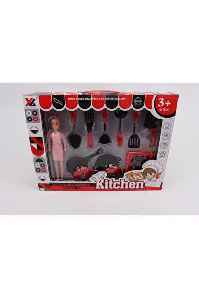 None Kitchen Play Set W Doll 18-2445388