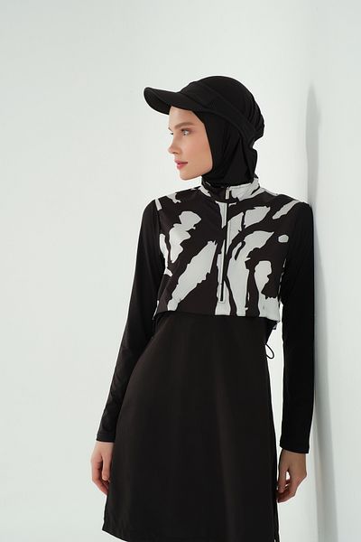 ALFASA Crop Look Hijab μαγιό